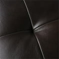 thumbnail image 7 of Maklaine Mid-Century Leather Reversible Sofa Chaise Sectional in Brown, 7 of 7