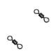 thumbnail image 3 of Naiovety 100 piezas de accesorios giratorios de pesca, protección giratoria de barril rodante, conector de protección, accesorio de aparejos, componente 6# 2piezas Naiovety CBP016281, 3 of 5