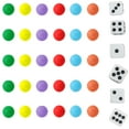 thumbnail image 5 of 30 Wahoo Board Game Replacement Marbles 5 Each of 6 Colors, 6 Dice and a Play Bag for Aggravation Wahoo Board Game, 5 of 6