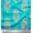 Teal blue, variant on Soimoi Crepe Silk Fabric Leaves & Floral Block Print Fabric by The Yard 42 Inch Wide