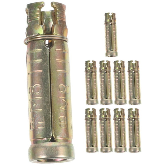 10pcs Drop In Anchor Concrete Knurled Anchor Bolt Steel Knurled Expansion Anchor