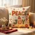 thumbnail image 4 of Dalxymotic Christmas Cushion Cover, Xmas Soft Throw Pillow Case, Christmas Decorations Indoor Outdoor, Winter Decor Indoor, Holiday Home Decoration for Sofa, Bed, Couch, Chair, 4 of 5