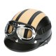 thumbnail image 1 of Motocicleta Scooter abierto mitad cuero casco con Visor UV gafas Retro estilo Vintage 54-6 Irfora Gafas de protección, 1 of 7