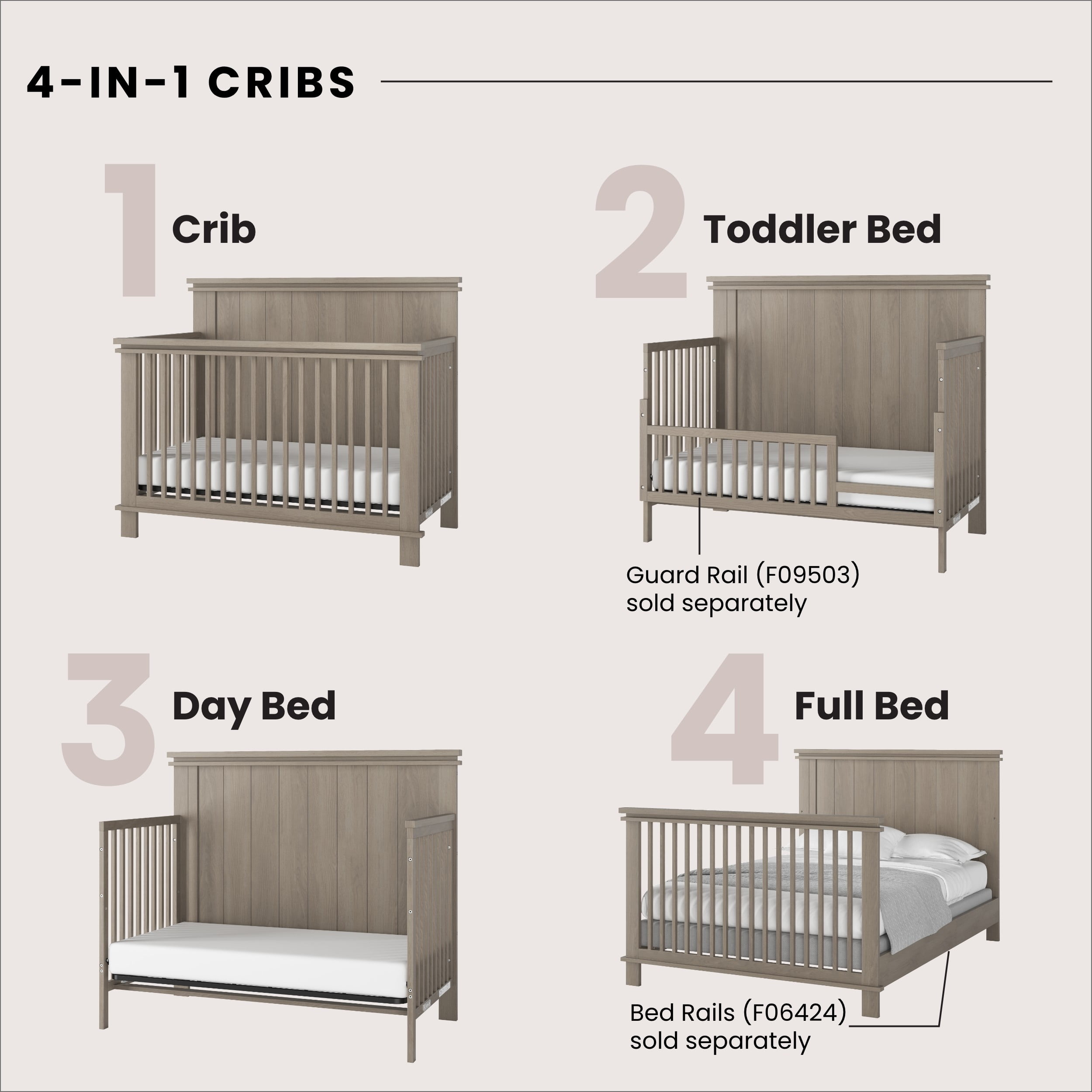 cribs that convert into full size beds