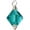 Teal, variant on Delight Jewelry April - Clear Crystal Bicone - Silvertone Class of 2026 Graduation Zoey Charm Necklace, 28"