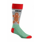 Men Christmas Holiday Gingerbread Funny Crew Socks