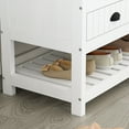 thumbnail image 4 of MONSLIPA White Hall Tree, Storage Bench and Coat Rack, 4 of 7