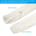thumbnail image 5 of Uxcell 59.1 Inch Chandelier Chain Cover Chain Protective Sleeve Washable with Zipper White, 5 of 6