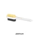 thumbnail image 5 of Ounissouiy Cepillo de limpieza de 2 caras, cepillos para zapatos, removedor de polvo, multifuncional, cómodo, de cerdas suaves, herramientas de Suministros de limpieza para el hogar Oro blanco, 5 of 6