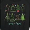 thumbnail image 3 of Instant Message - Christmas Trees - Women's French Terry Long Sleeve Pullover, 3 of 6