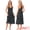 Black Moon, variant on Women's Lingerie Nighties Midi Racer Back Pajama Dress XS Black Moon