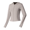 thumbnail image 4 of New Women's Protective Clothing Sports Sun Protective Shirt Summer Ice Silk Sun Protective Shirt Women's Breathable Thin Cardigan Upf 50 Long Sleeve Women Spf Shirts for Women Long Sleeve, 4 of 4