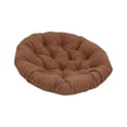 thumbnail image 4 of figatia Outdoor Seat Cushion Swing Hanging Chair Cushion Portable 50cm Round Floor Cushion Rattan Cushion for Swing Chair Living Room Coffee, 4 of 8
