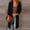 Black, variant on Idoravan Cardigans for Women Spring Women's Fashion Top Cardigan Pocket Medium And Long Term Outwear Long Sleeve Coat