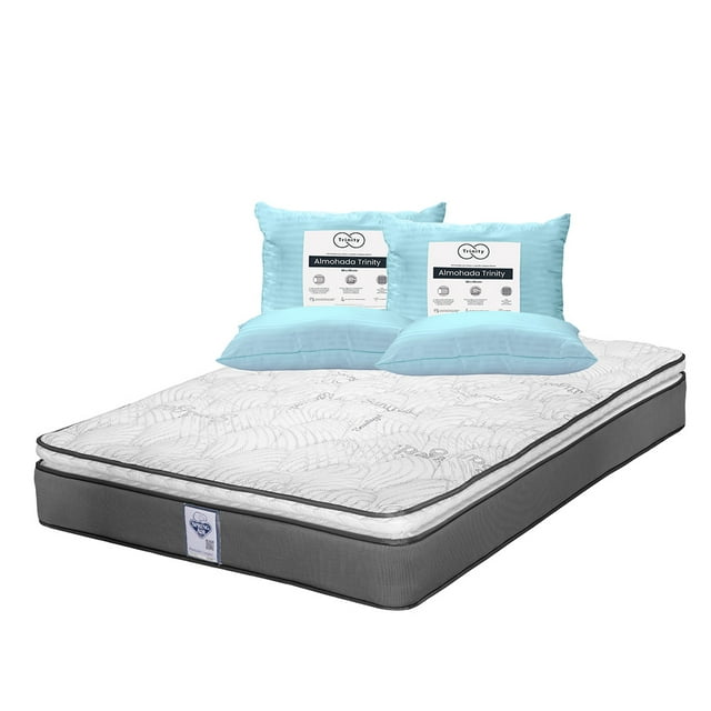 Colchón Individual Prestige Spring Air + 2 Almohadas Trinity