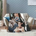 thumbnail image 5 of Leo Dicaprio Blanket Soft and Warm Lightweight Fluffy Throws Blankets Rug Carpet Gift for Beach Yoga Bedroom Living Room Decoration Sofa Camping Trip Dorm Decor All Season, 5 of 6
