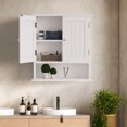 thumbnail image 4 of Algherohein Bathroom Medicine Cabinet with Shelf,Over the Toilet Storage Wall Cabinet,White Small, 4 of 9
