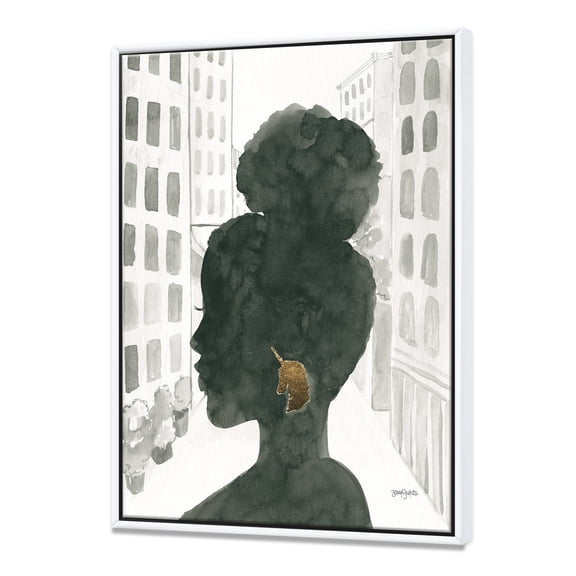 Designart ' Glam Pink Ladies II ' Fashion Framed Canvas