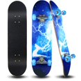 thumbnail image 1 of Easy_Way Patinetas completas - Patinetas estándar para principiantes, niños, niñas, adolescentes - Tabla de skate Canadian Maple Cruiser Pro de 31 x 8 pulgadas, patinetas (ciervo), 1 of 5