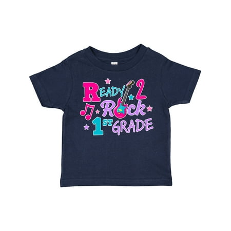 

Inktastic Back to School Ready 2 Rock 1st Grade Gift Toddler Toddler Girl T-Shirt