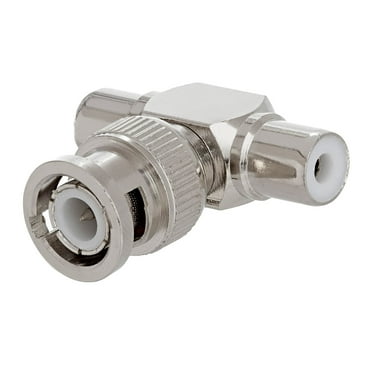 Cmple - BNC Male Plug to 2xRCA Female Jacks Adapter