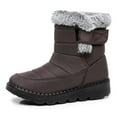thumbnail image 5 of Women's Waterproof Winter Snow Boots - Mid-Calf Warm Boots with Faux Fur Collar and Buckle Detail for Cold Weather, 5 of 11