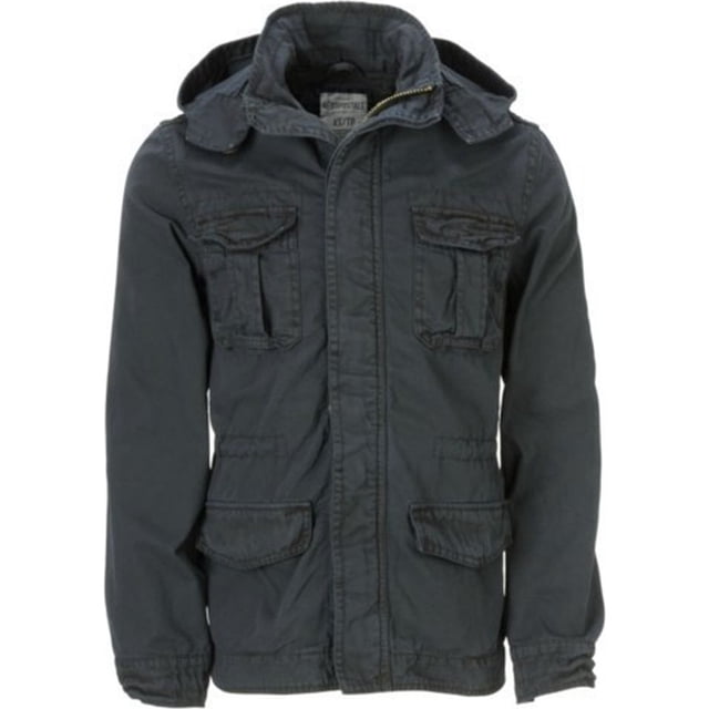 Chaqueta militar con forro Aeropostale para hombre, azul, pequeña
