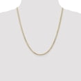 thumbnail image 2 of Real 14kt Yellow Gold 3mm Open Concave Curb Chain; 22 inch; Lobster Clasp; for Adults and Teens; for Women and Men, 2 of 5