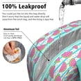 thumbnail image 5 of Lunch Bag Lunch Box for Women Reusable Insulated Lunch Bags,Water-Resistant Tropical Watermelon Fruit Black Cooler Lunch Tote Bag, Large Capacity for Work Travel Picnic, 5 of 6