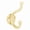 Satin Brass, variant on Emtek 2606US7 American Heritage Designer Brass Double Robe Hook - French Antique