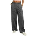 thumbnail image 1 of RXMEKW Casual Drawstring Sweatpants for Women with Elastic Waist and Multi-Pockets, Polyester, Regular Length, 1 of 9