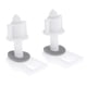 thumbnail image 2 of FELTECHELECTR 2 juegos de tornillos para inodoro: juego de pernos y tornillos de plástico para asiento de inodoro con arandelas y tuercas para una instalación segura que fija el asiento., 2 of 3