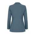 thumbnail image 6 of YanHoo Faux Suede Blazer for Women Dressy Casual Button Suit Jackets Lightweight Office Work Jacket Business Outfits, 6 of 8