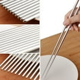 thumbnail image 2 of justharion 1 Pair Stainless Steel Solid Long 36cm Chopsticks Reusable Handheld Kitchen Non-slip Cooking Tool, 2 of 8