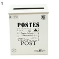thumbnail image 2 of AYYUFE Retro Metal Wall Mounted Mailbox Bucket Newspaper Letter Box Post Garden Decor, 2 of 8
