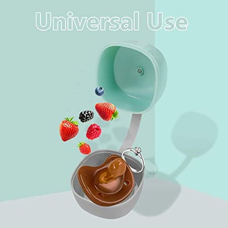 LANEYLI Pacifier Case Pacifier Holder Case Pacifier Clip Binky Holder Case Pacifier Box Pacifier Accessories 2 Pack Macaron Green