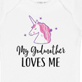 thumbnail image 4 of Inktastic My Godmother Loves Me Unicorn Girls Baby Bodysuit, 4 of 5
