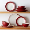 thumbnail image 2 of Noritake Colorwave Raspberry 12-Piece Coupe Dinnerware Set, Service for 4, 2 of 7