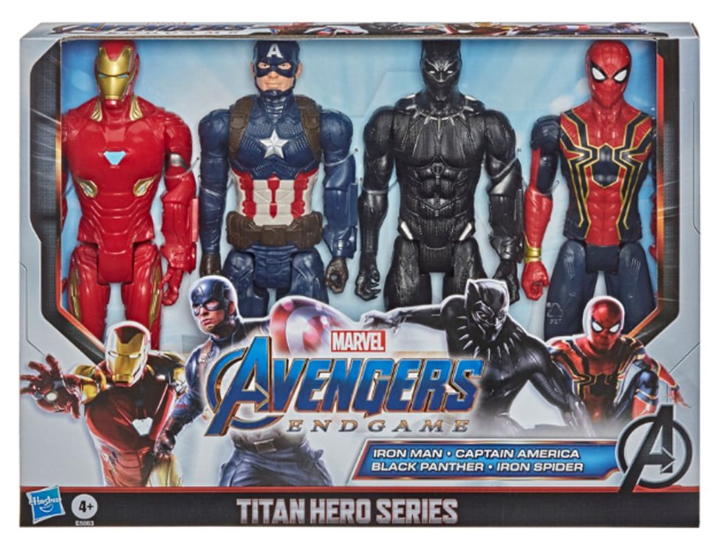 Marvel Avengers: Titan Hero Series Captain America, Iron Spider, Black Panther, and Iron Man Kids Toy Action Figure for Boys and Girls (12") - image 3 of 7