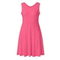 thumbnail image 4 of Womens Sundress With Pockets Summer Casual Round Neck Tank Dress Sleeveless Midi Beach Dress, 4 of 4