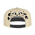 thumbnail image 5 of Adjustable Baseball Cap, Panda Doing Yoga Flat Bill Trucker Flat Brim Hats Dad Hat for Men Women - Snapback Hat Adjustable Size, 5 of 7