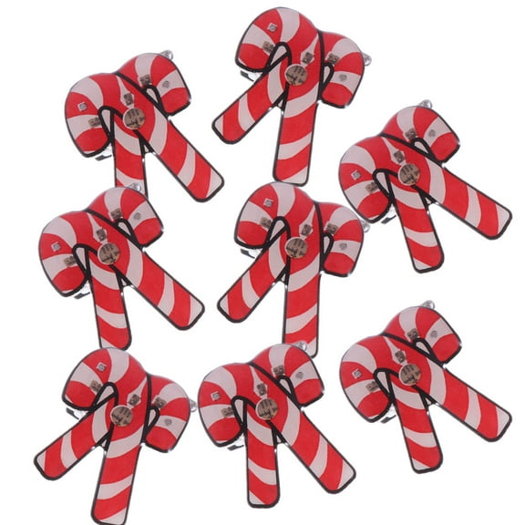 COMPUKAS 25-Pack Enamel Pins Multi-Color Christmas Glitter Brooches with LED Light-Up Corsage Accessories