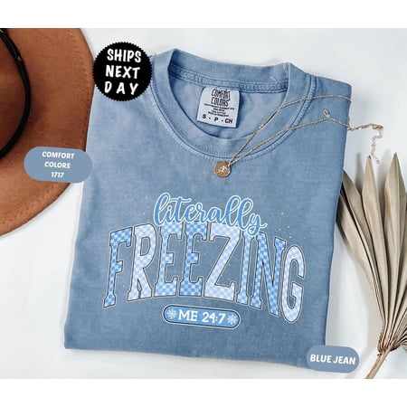 Retro Literally Freezing Winter Cozy Season T-Shirt All Size S-3XL