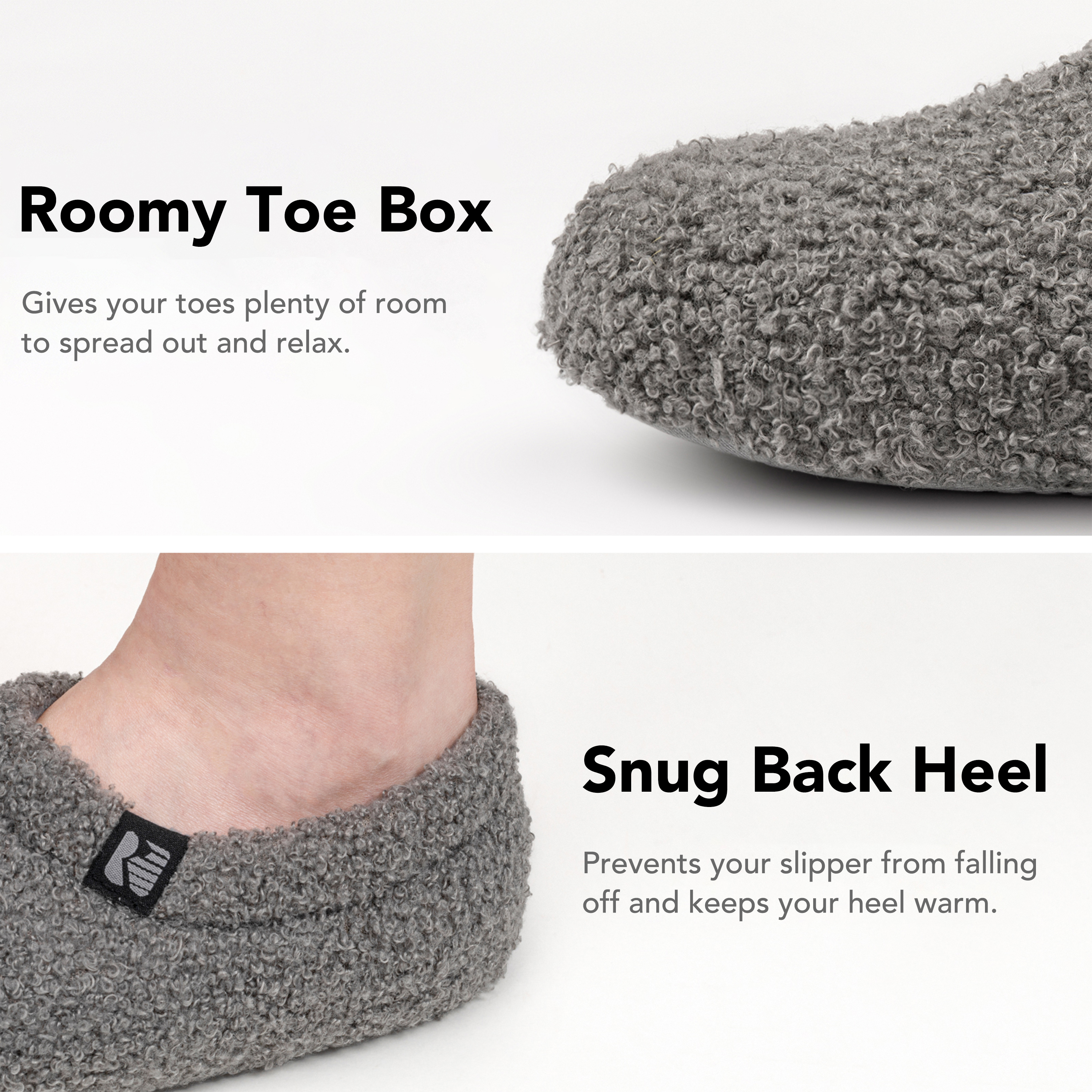 RockDove Women's Teddy Fleece Closed Back Slipper photo 4