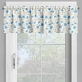 thumbnail image 2 of Ambesonne Nature Valance Pack of 2, Field Flowers Swirls, 42"X18", Blue Reseda Green, 2 of 5