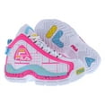 thumbnail image 4 of Fila Grant Hill 2 Girls Shoes Size 11.5, Color: White/Pink/Blue, 4 of 5