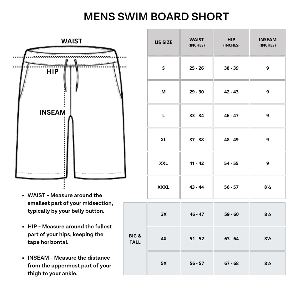 Real Essentials 3 Pack: Men's Swim Trunks with Cargo Pockets & Mesh Lining (Available in Big & Tall)
