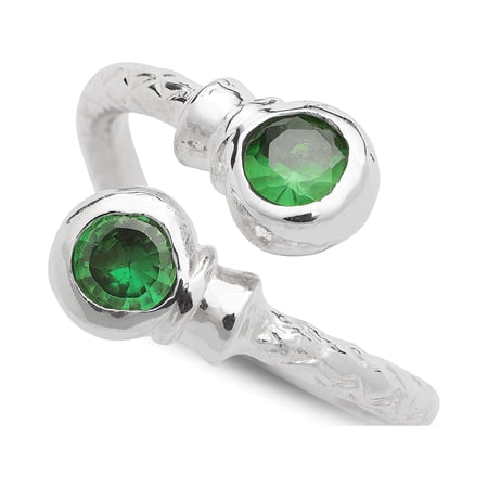 Better Jewelry Personalized .925 Sterling Silver Birthstone Ring