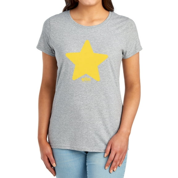 Steven Universe Star Women's T Shirt, Athletic Heather, Small