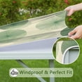 thumbnail image 6 of Green Tie Dye Overlay Pattern Square Fitted Tablecloth with Elastic Edge,Square Table Cover,Washable Elastic Table Cover for Home Kitchen Party Decor 36"x36", 6 of 6